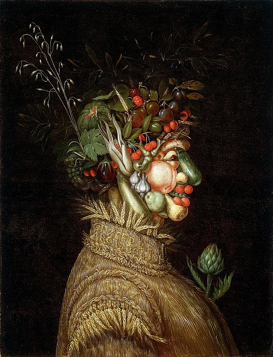 Portrait allégorique : « été » – Arcimboldo Giuseppe Arcimboldo