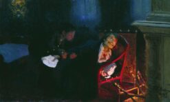 Gogol brûle le manuscrit de la deuxième partie des « Âmes mortes » – Ilya Repin Ilya Repin