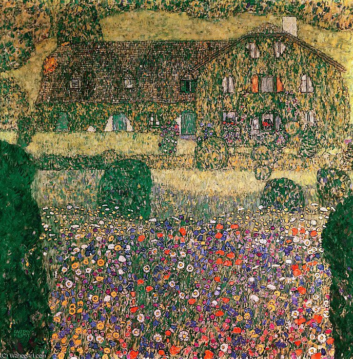 Maison de campagne sur l’Attersee – Gustav Klimt Gustav Klimt