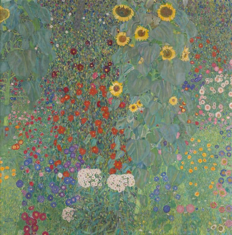 Jardin de campagne avec tournesols – Gustav Klimt Gustav Klimt