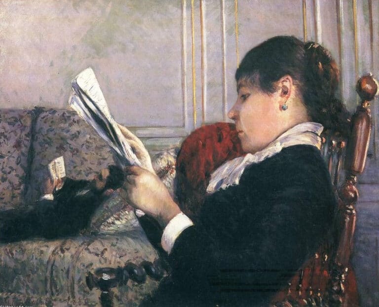 Interieur, Femme lisant – Caillebotte Gustave Caillebotte