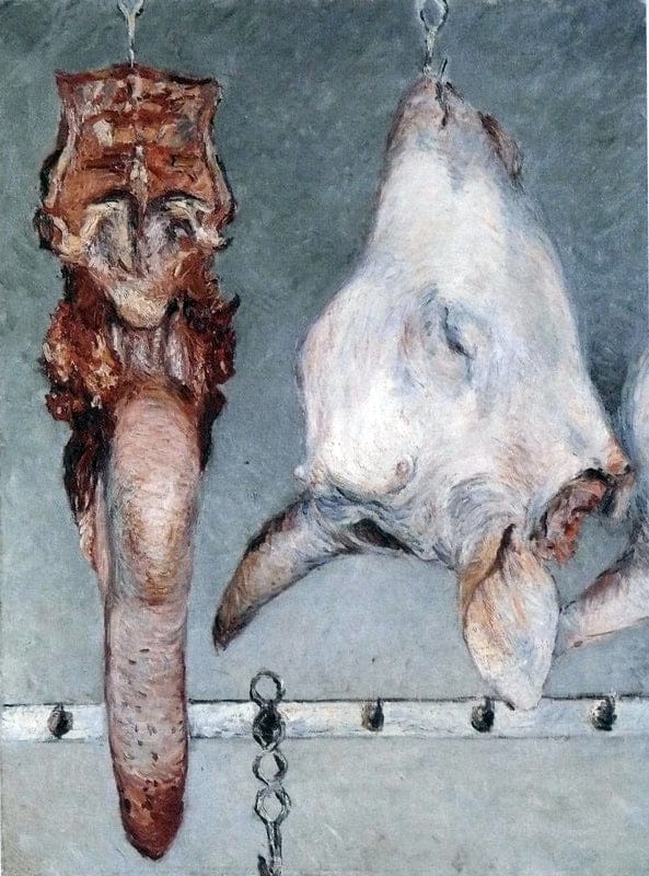 Tête de veau et langue de bœuf – Caillebotte Gustave Caillebotte