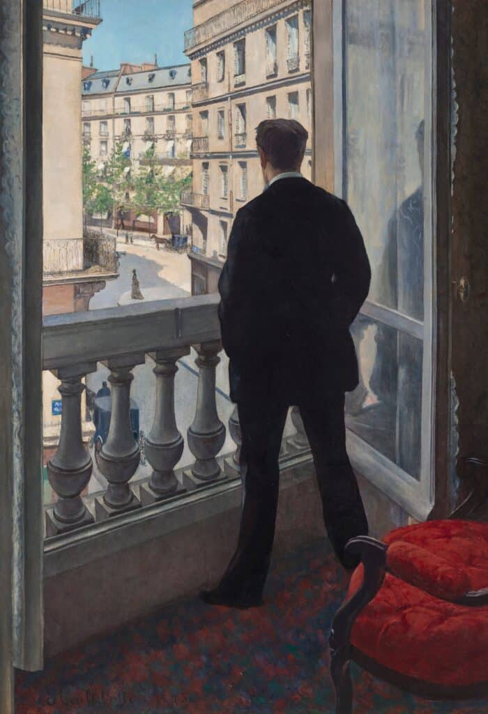 Jeune homme à la fenêtre – Caillebotte Gustave Caillebotte