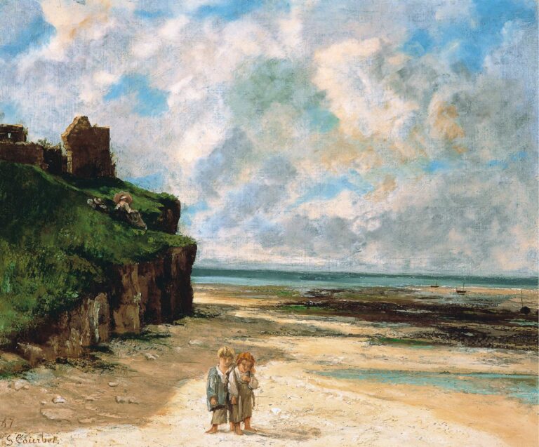 La plage de Saint-Aubin-sur-Mer – Gustave Courbet Gustave Courbet