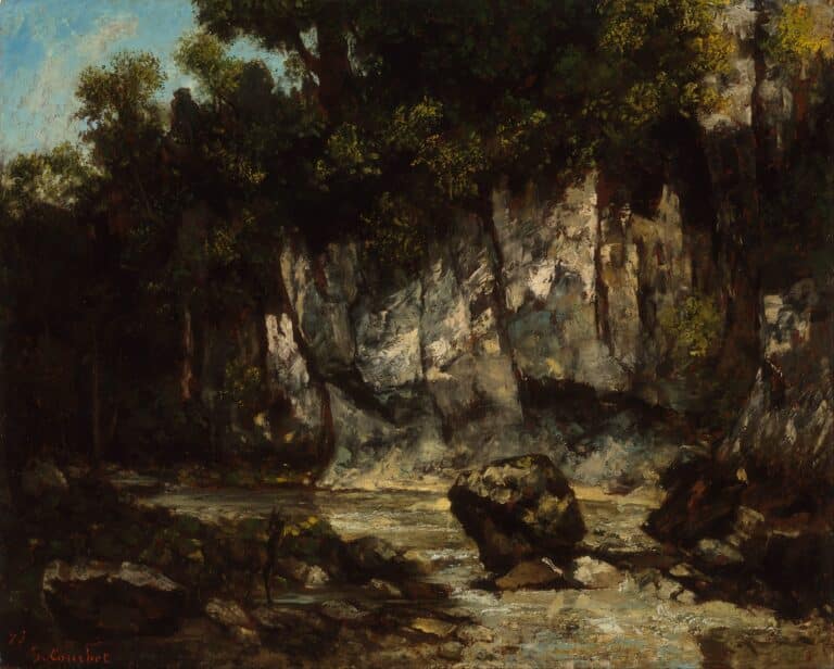 Paysage avec cerf – Gustave Courbet Gustave Courbet