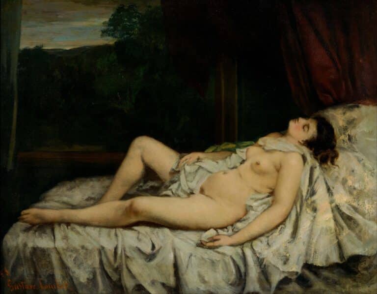 Nu endormi – Gustave Courbet Gustave Courbet