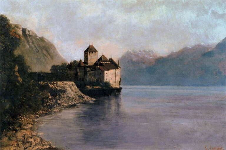 Le Chateau de Chillon mer genevoise – Gustave Courbet Gustave Courbet