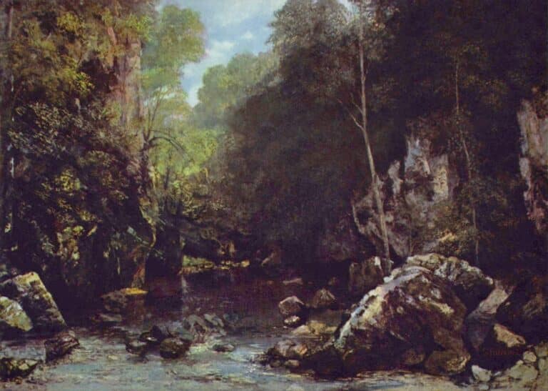 Le Ruisseau du Puits noir – Gustave Courbet Gustave Courbet