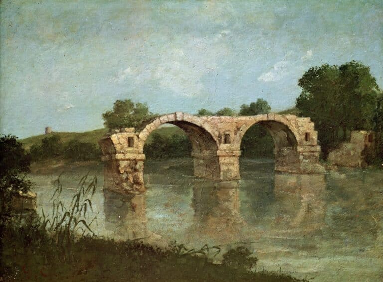 Le pont d’Ambrussum – Gustave Courbet Gustave Courbet
