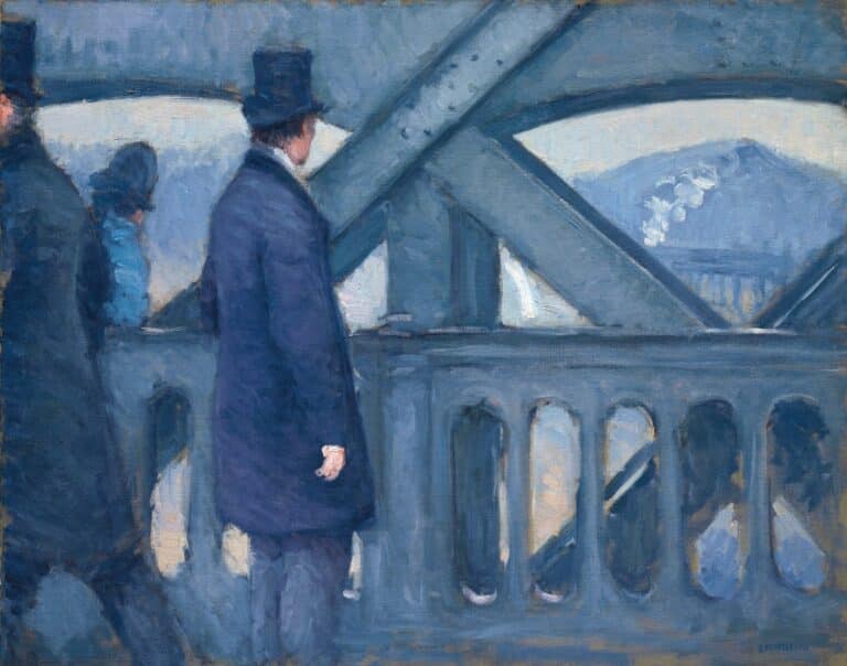 Sur le pont de l’Europe – Caillebotte Gustave Caillebotte