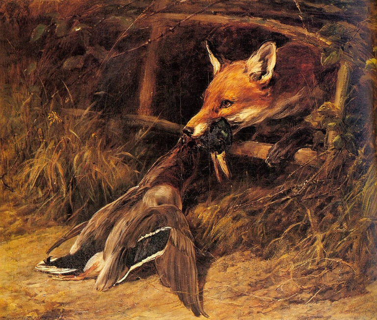 Retour à la tanière du renard, 1896 – Heywood Hardy Heywood Hardy