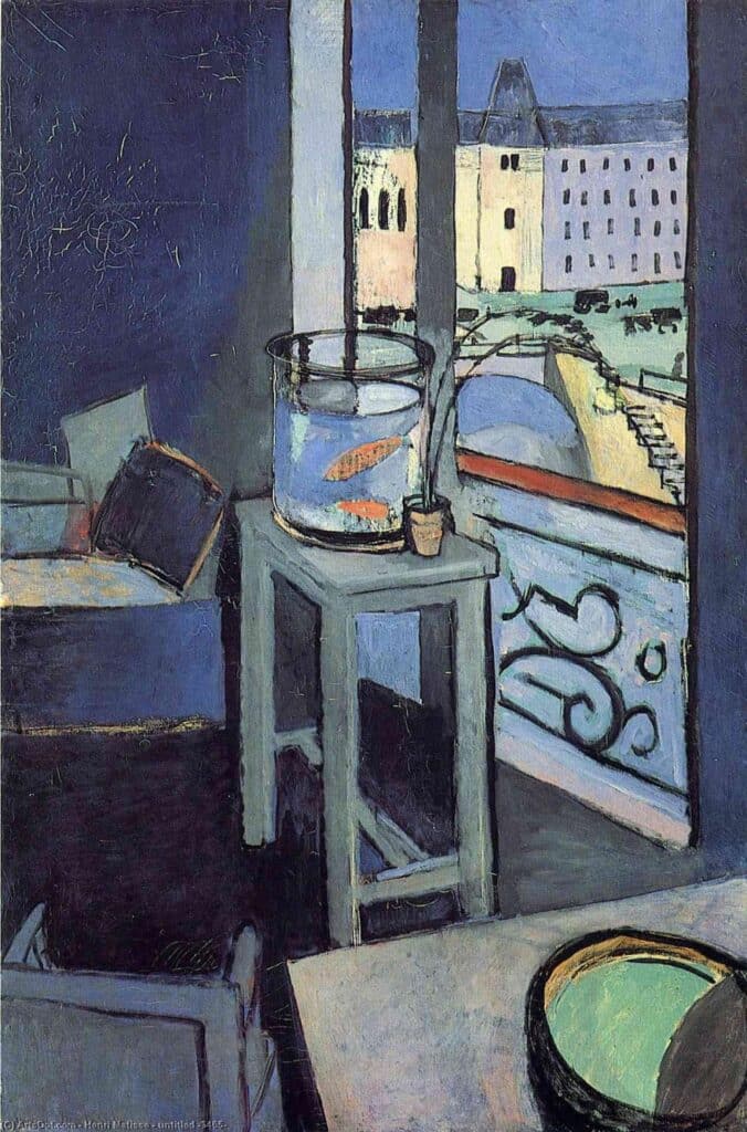 Intérieur avec un bocal à poisson rouge – Matisse Henri Matisse