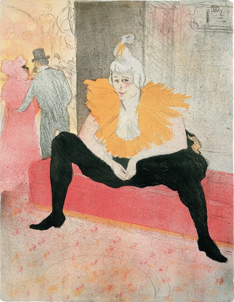 La clownesse assise – Toulouse Lautrec Henri de Toulouse-Lautrec