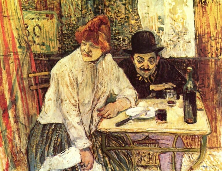 Au Café La Mie – Toulouse Lautrec Henri de Toulouse-Lautrec