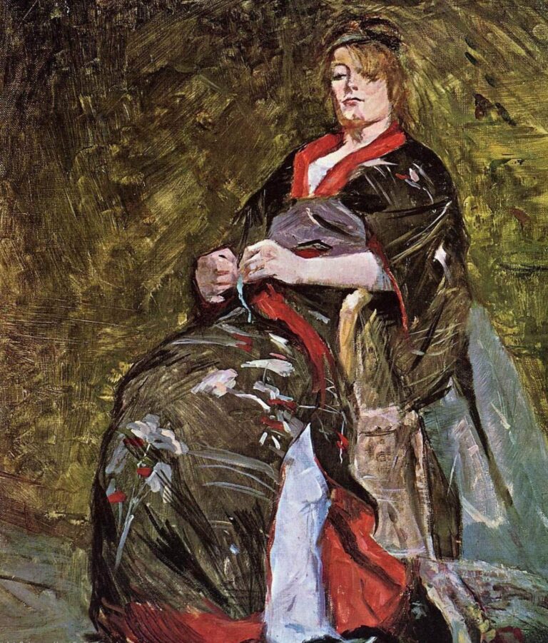 Lily Grenier dans un kimono – Toulouse Lautrec Henri de Toulouse-Lautrec