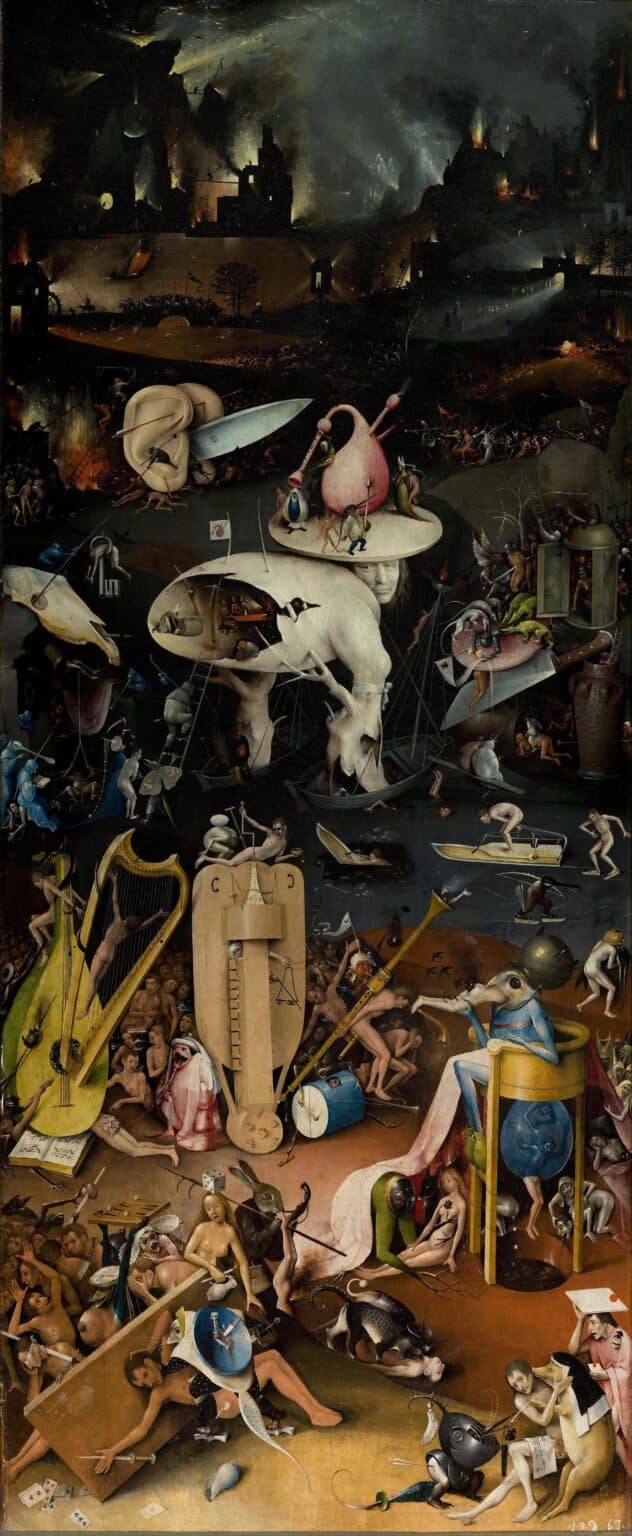 Le Jardin des délices terrestres, l’aile droite intérieure (l’enfer) – Jérôme Bosch Jérôme Bosch