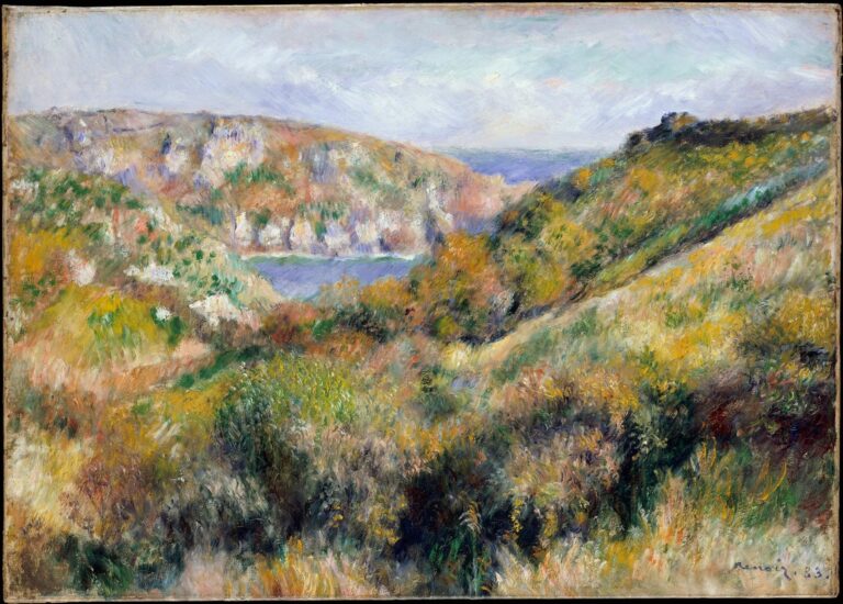 Collines autour de la baie de Moulin Huet Guernesey – Pierre-Auguste Renoir Pierre-Auguste Renoir