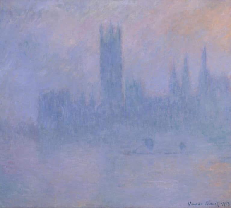 Le Parlement dans le Brouillard (W 1601) – Claude Monet Claude Monet