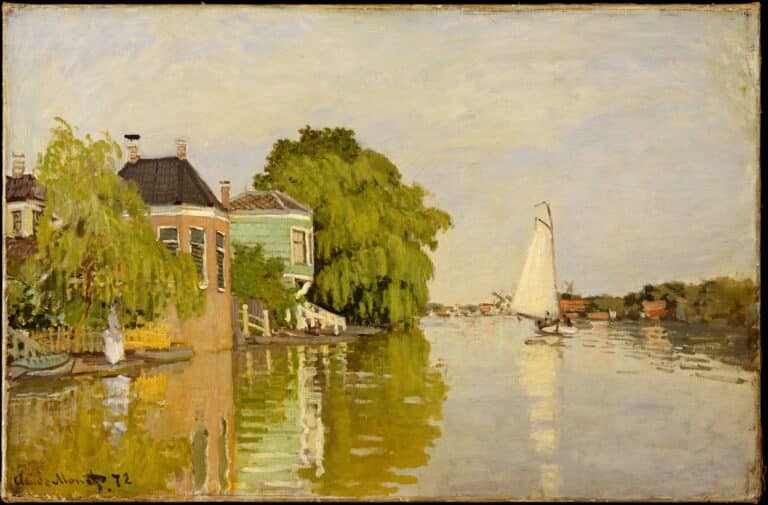 Maisons sur l’Achterzaan – claude monet Claude Monet