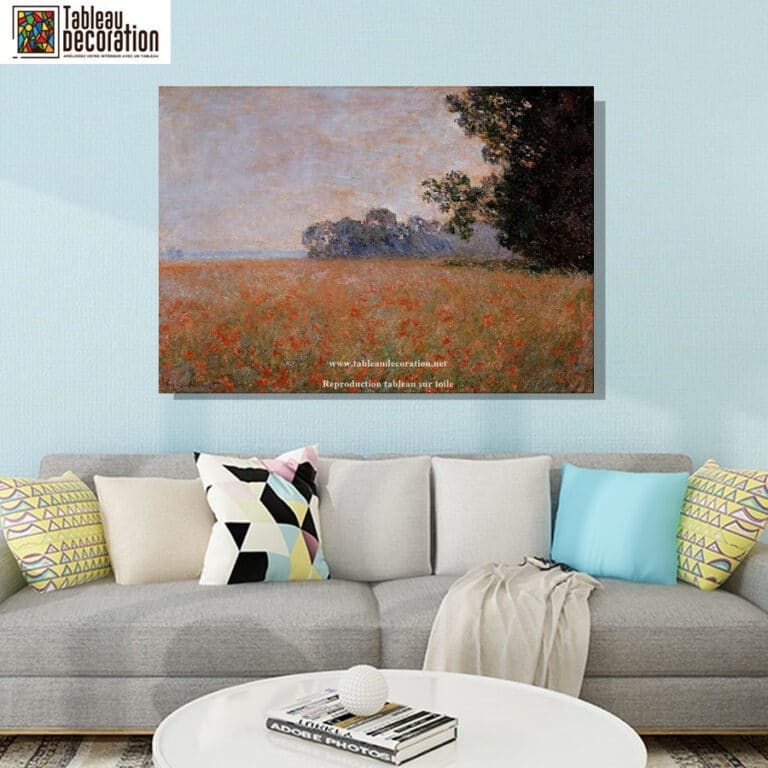 Champ d’avoine aux coquelicots – Tableau Monet Claude Monet 5