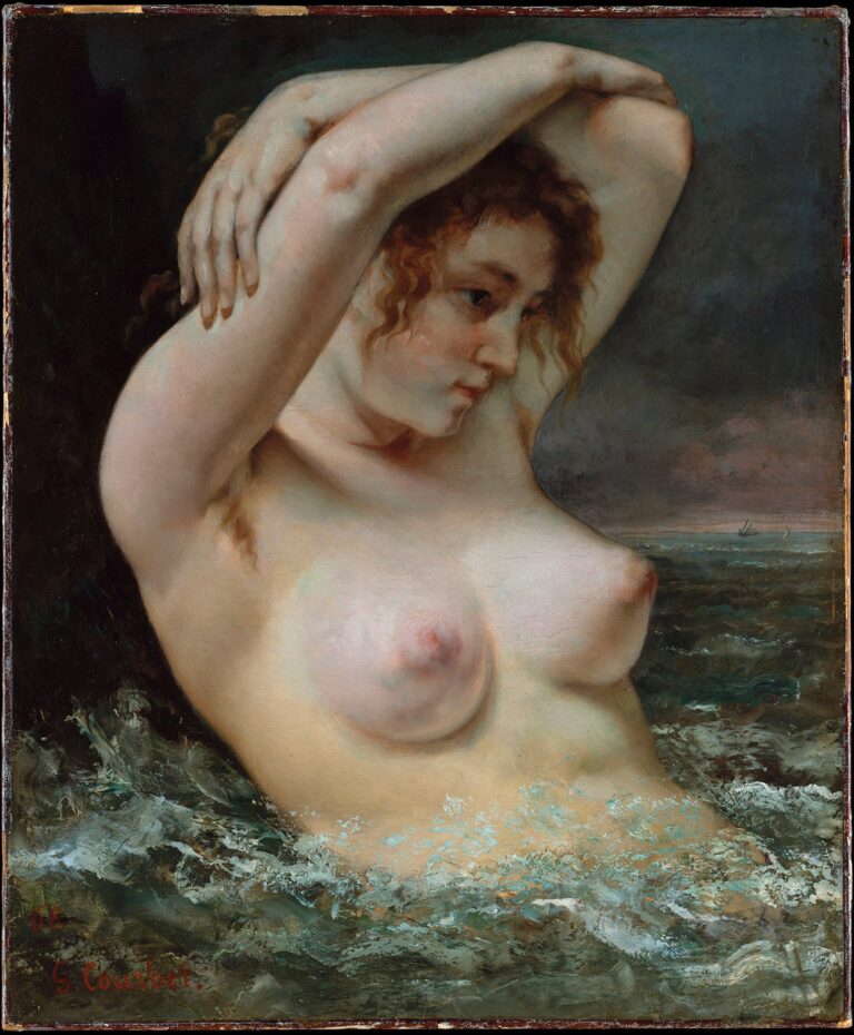 La Femme à la vague – Gustave Courbet Gustave Courbet