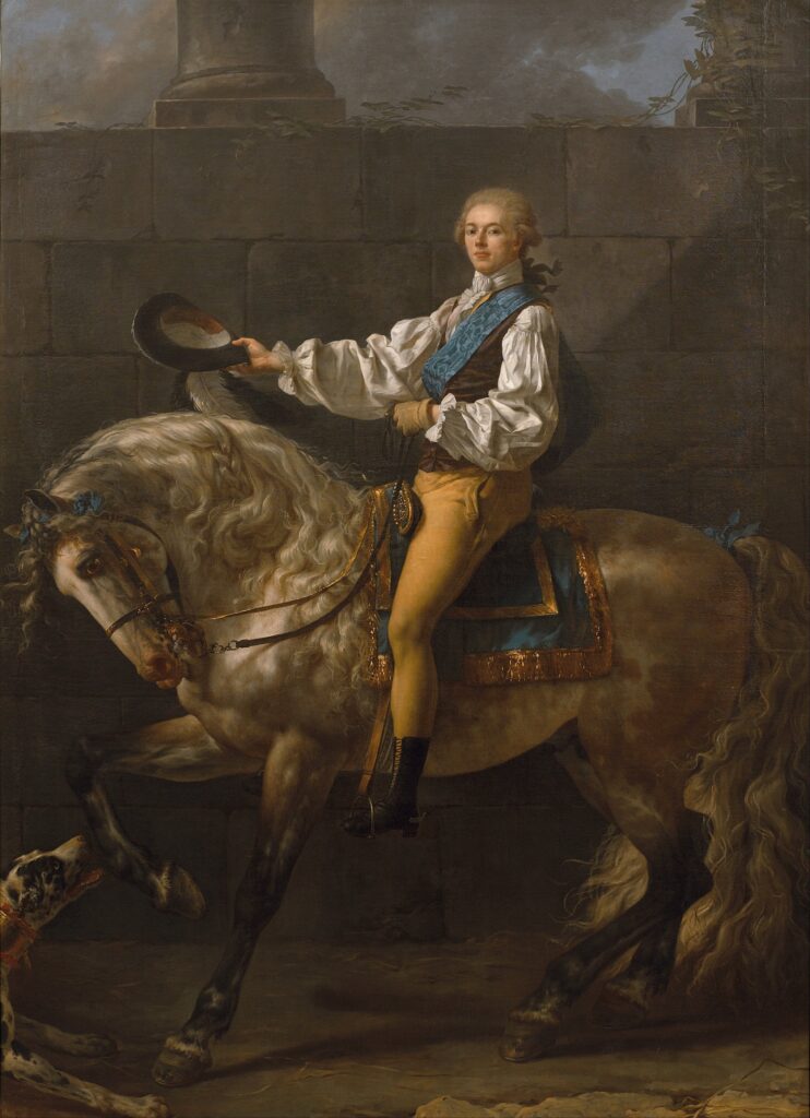 Portrait du comte Stanislas Potocki – Jacques-Louis David Jacques-Louis David