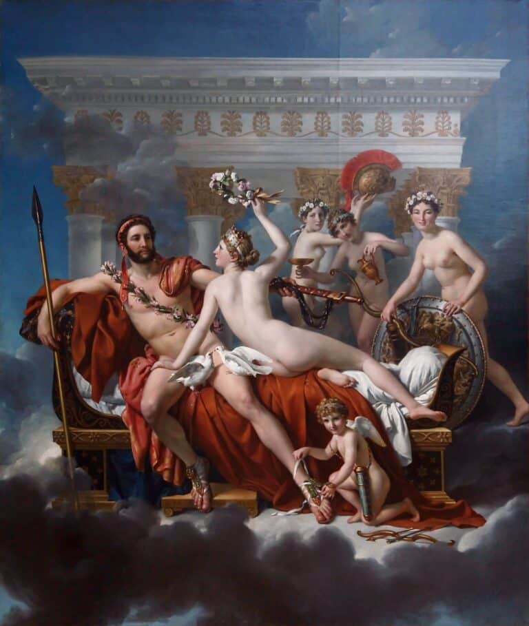 Mars désarmé par Vénus – Jacques-Louis David Jacques-Louis David