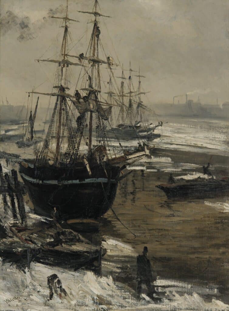 La Tamise en glace – James Abbott McNeill Whistler James Abbott McNeill Whistler