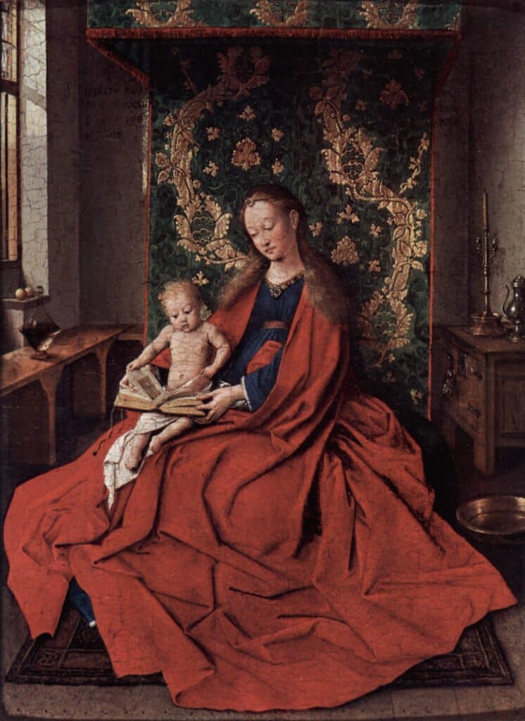 Madone avec l’enfant Lecture – Jan Van Eyck Jan Van Eyck