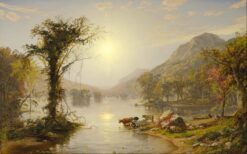 Automne sur le lac Greenwood – Jasper Francis Cropsey Jasper Francis Cropsey