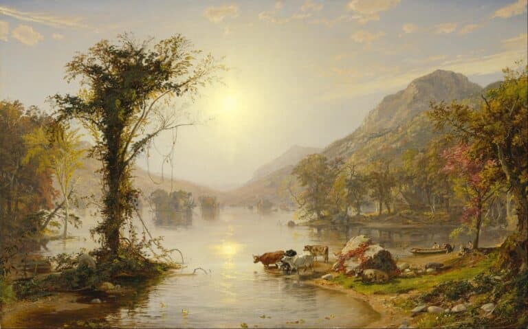 Automne sur le lac Greenwood – Jasper Francis Cropsey Jasper Francis Cropsey