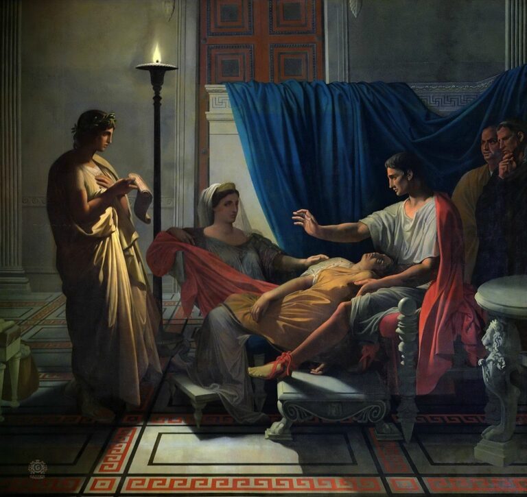 Tu marcellus eris ; Virgile lisant le sixième livre de l’Enéide a Auguste – Jean-Auguste-Dominique Ingres Jean-Auguste-Dominique Ingres