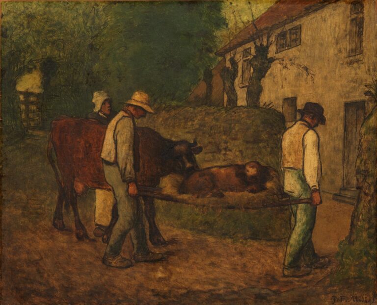 Ramener à la maison le veau né dans les champs – Jean-François Millet Jean-François Millet