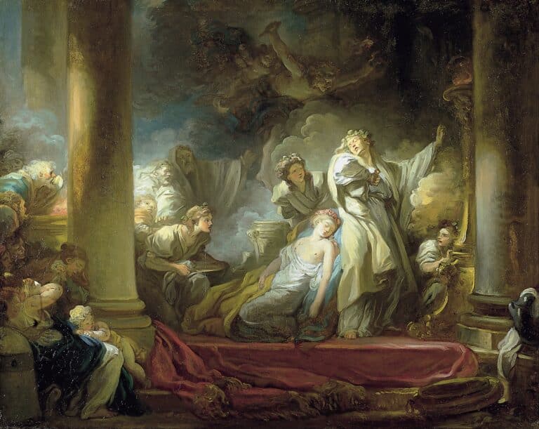 Le Sacrifice de Callirhoe – Jean-Honoré Fragonard Jean-Honoré Fragonard