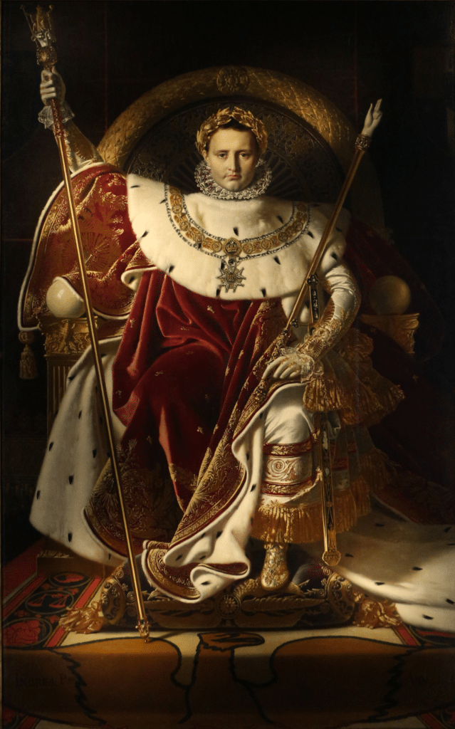 Portrait de Napoléon sur le trône impérial – Jean-Auguste-Dominique Ingres Jean-Auguste-Dominique Ingres