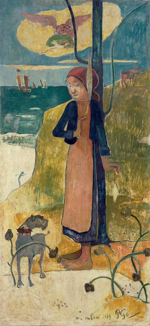 Fille bretonne qui tourne – Paul Gauguin Paul Gauguin