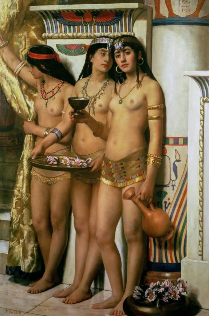 Les servantes des pharaons de John Collier John Collier