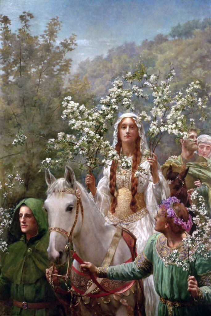 Le mai de la Reine Guenièvre de John Collier John Collier