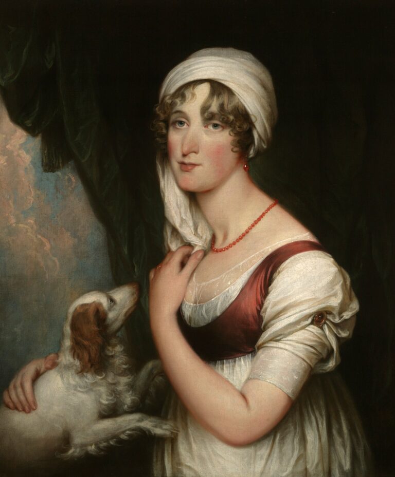 Sarah Trumbull avec un épagneul – John Trumbull John Trumbull