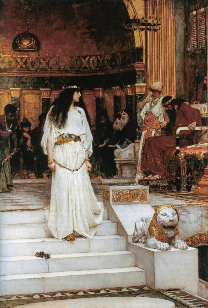 Mariamne quittant le siège du jugement d’Hérode – John William Waterhouse John William Waterhouse