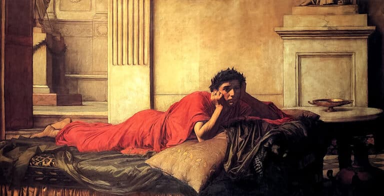 Le remords de Néron après le meurtre de sa mère – John William Waterhouse John William Waterhouse