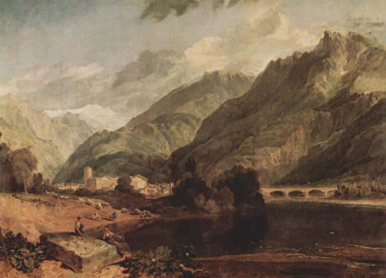 Bonneville (Savoie) avec le Mont Blanc – William Turner William Turner