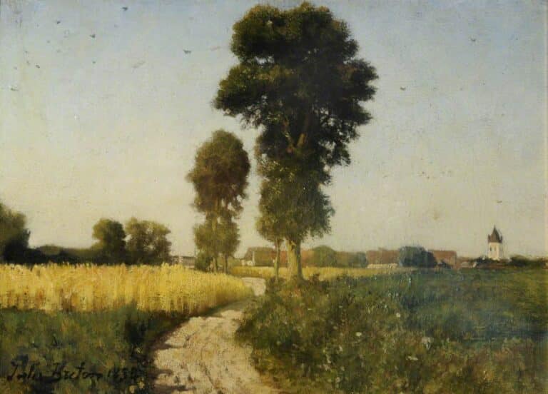 Paysage, Courrières, France – Jules Breton Jules Breton