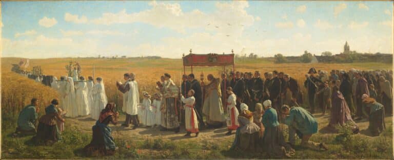 La Bénédiction des blés en Artois – Jules Breton Jules Breton