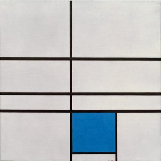 Composition avec le bleu 1935 – Mondrian Piet Mondrian