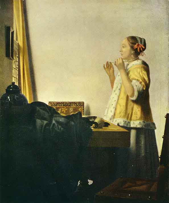 La Dame au collier de perles – Johannes Vermeer Johannes Vermeer