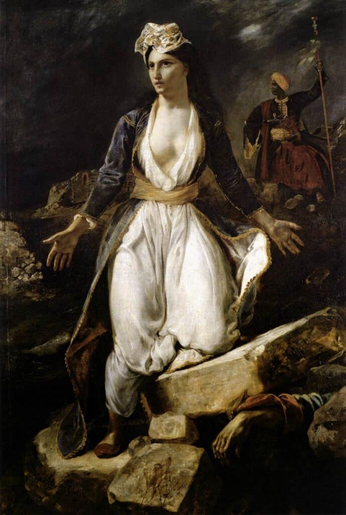 La Grèce sur les ruines de Missolonghi – Eugène Delacroix Eugène Delacroix