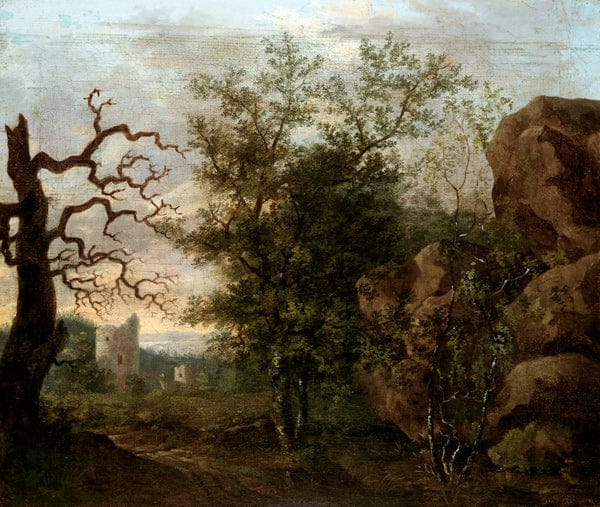 Paysage avec arbre nu – Caspar David Friedrich Caspar David Friedrich