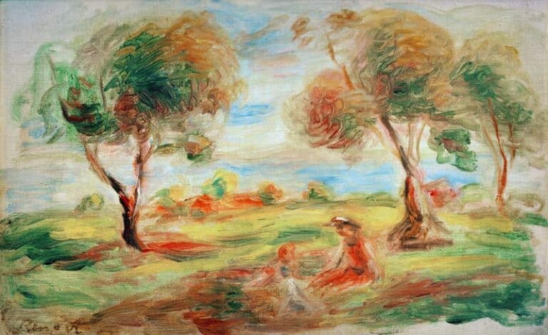 Le paysage près de Cagnes – Pierre-Auguste Renoir Pierre-Auguste Renoir