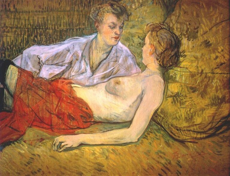 Les deux petites amies – Toulouse Lautrec Henri de Toulouse-Lautrec